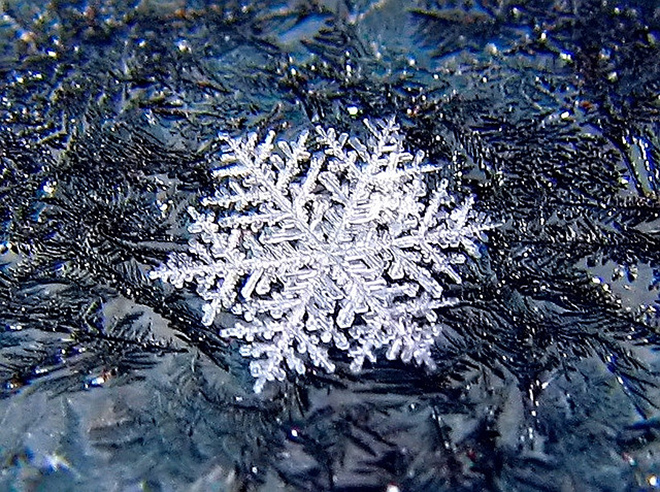 snowflake fractal to reduce stress