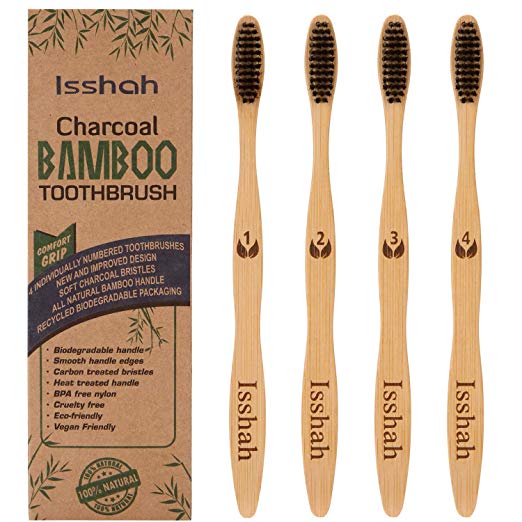 Independence Day Deals: Biodegradable Eco-Friendly Natural Bamboo Charcoal Toothbrush